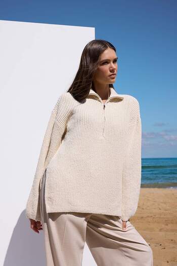 Trendyol Collection Ecru More Sustainable Knitwear Sweater Twoaw24Kz01119