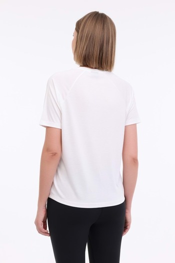 lumberjack Anisa Women's White Round Neck T-Shirt