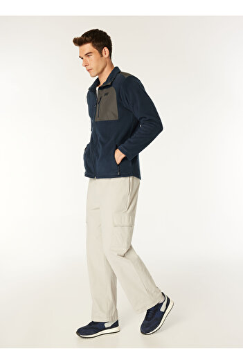 Helly Hansen Ανδρικό φούτερ από φλις σε μονόχρωμο μπλε ναυτικό HH..12009_HELLY HANSEN BLOCK FULLZI