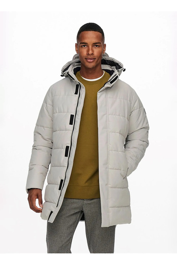 Only & Sons 22020156   Onscarl - Lifelong Qulted Overcoat, Otwa Noos