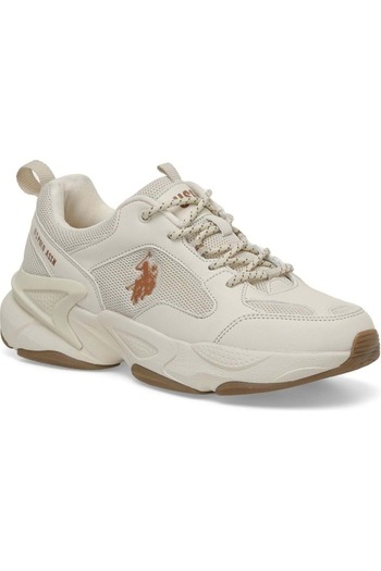 U.S. Polo Assn. Sneaker U.S. Polo Assn MAYBE WMN 5FX Bej Kadın Ayakkabı