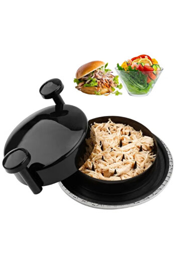 package home Rotating Chicken and Meat Slicer - Quick and Easy Meal Preparation - Red and Black as Available