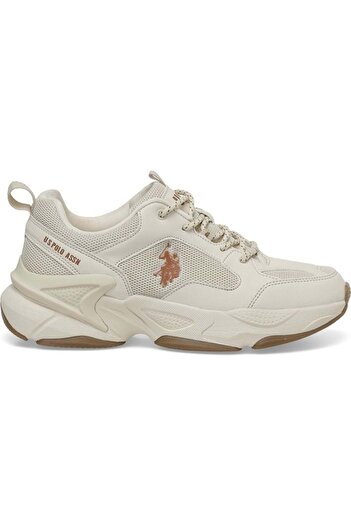 U.S. Polo Assn. Sneaker U.S. Polo Assn MAYBE WMN 5FX Bej Kadın Ayakkabı