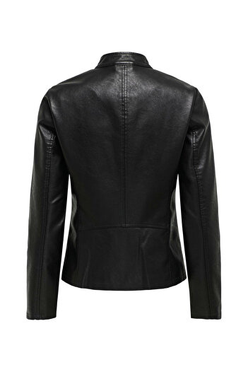 ONLY Black Women's Coat Onlnewmelisa Faux Leather Jacket Cc