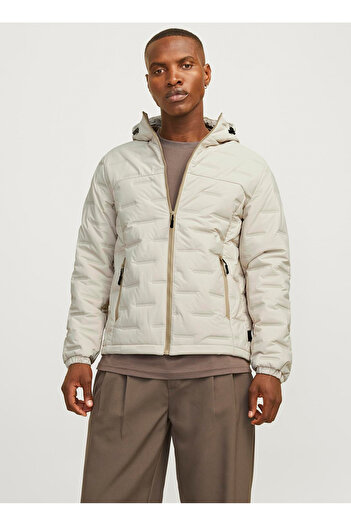 Jack & Jones Ekru Erkek Mont 12260478_JCOSONIC LIGHT JACKET SN