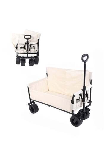 ETG Multifunctional Outdoor Camping Trolley, Foldable, 360° Universal Wheels