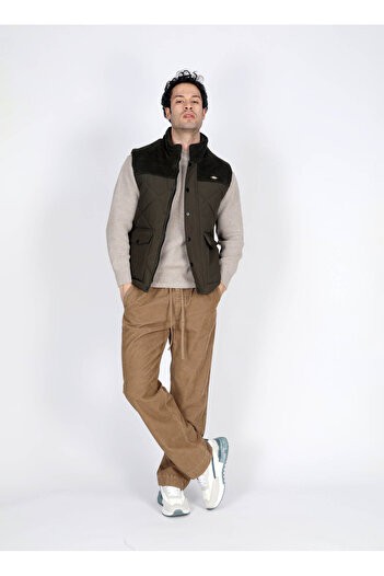 Lee Cooper Men's Khaki Vest - 251 Lcm, 235003   Cliff Khaki