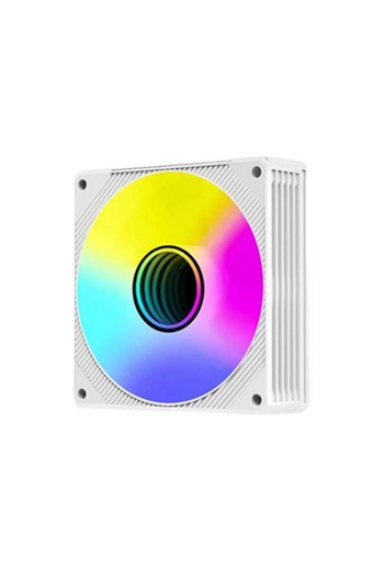 Choice علبة كمبيوتر A-RGB أخرى بيضاء CX FUTRUE بمروحة تبريد 9 سم وواجهة 3PIN ARGB+4PIN PWM مناسبة لـ