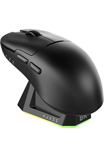 Ajazz AJ159PRO Mouse with RGB Charging Dock, 88g Lightweight Programmable Tri-Mode Wireless Mouse