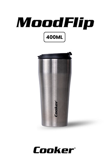 Cooker 400 ml Steel Thermos Mug |   Leakproof No Odor |   Coffee Tea Thermos That Keeps Warm and Cold for 6 Hours