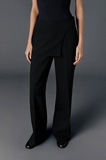 VATKALI Fabric Trousers with Skirt Details