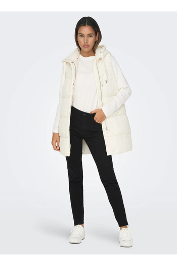 ONLY Hooded White Women's Vest 15300256