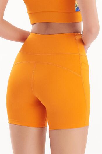 josejuan High Waist Recovery Women's Biker Shorts - Double Pocket Short Sports Leggings 7109