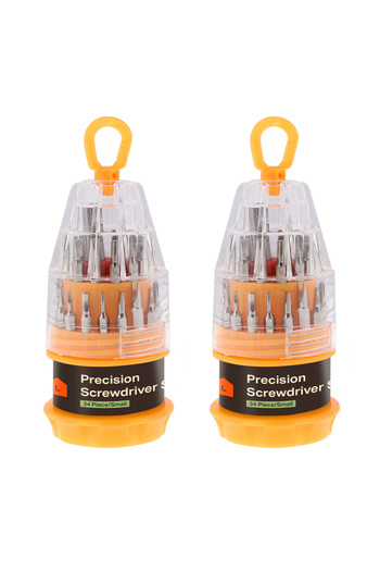 Lawazim Precision Screwdriver Set 2 Packs - 31 in 1 Multi-Bit Repair Kit for Electronics & Household
