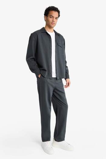 DeFacto Baggy Fit Geniş Paça Gabardin Pantolon F6129AX25AU