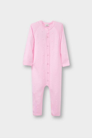 DeFacto Baby Girl Newborn Knitwear Long Sleeve Romper F3225A525Wn