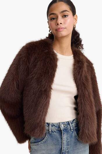 DeFacto Regular Fit Faux Fur F2147Ax25Wn