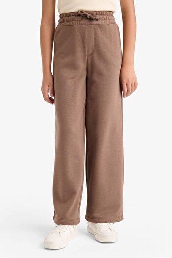 DeFacto Kız Çocuk Wide Leg Beli Lastikli Geniş Paça Eşofman Altı D0743A825AU