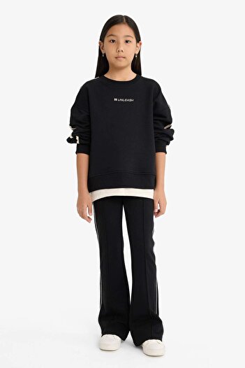 DeFacto Girl's Flare Fit Elastic Waist Sweatpants G2619A825Au