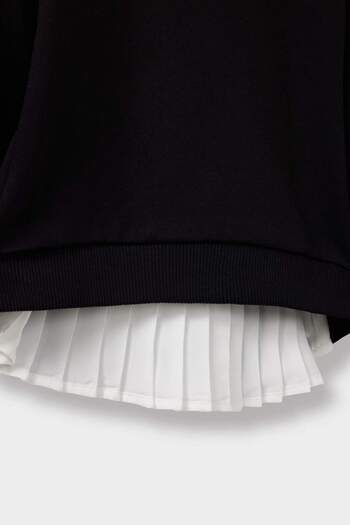 DeFacto Kız Bebek Bisiklet Yaka Baskılı İçi Yumuşak Tüylü Sweatshirt F5961A525AU