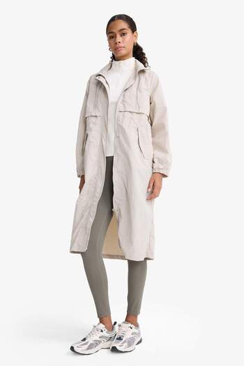 DeFacto Regular Fit Hooded Zippered Long Raincoat E8554Ax25Au