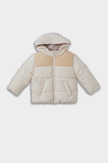 DeFacto Baby Boy Waterproof Hooded Zippered Puffer Coat E8270A525Au