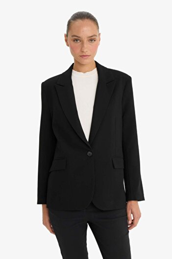 DeFacto Regular Fit Düğmeli Blazer Ceket F9465AX25AU