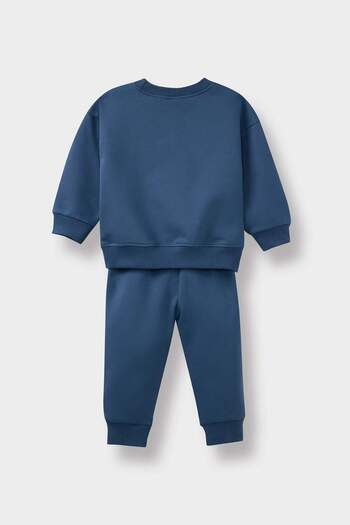 DeFacto Erkek Bebek 2'li Takım Baskılı Sweatshirt Eşofman Altı E8999A525WN