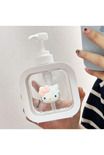 Miniso 1pcs Hello Kitty Soap Dispenser 500ML Cartoon Kitchen Bathroom Hand Soap Dish Soap Bottle Shampoo Sh