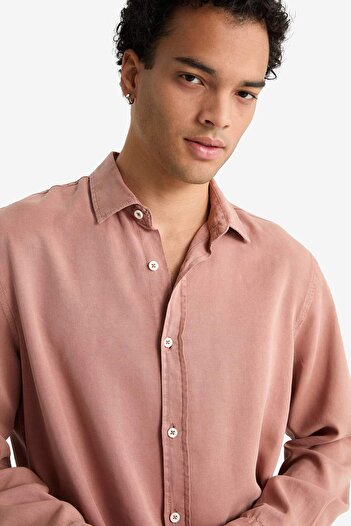 DeFacto Regular Fit Twill Uzun Kollu Gömlek G0406AX25AU