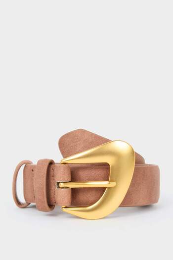 DeFacto Women's Large Buckle Faux Leather Casual Belt F3272Axns