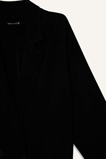 DeFacto Regular Fit Jacket Collar Cotton Blazer Jacket G0397Ax25Au