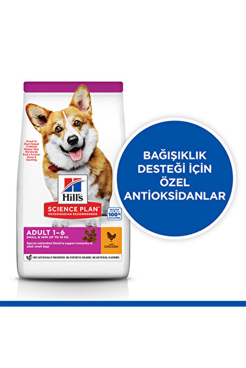Hills Science Plan Hill’s Scıence Plan Adult Small & Mini Chicken Küçük Irk Tavuklu Yetişkin Köpek Maması 1,5 Kg