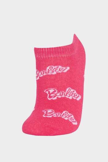 DeFacto Girl's Barbie 3-Pack Cotton Booties Socks F4198A8Ns