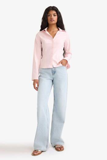 DeFacto Fitted Poplin Long Sleeve Shirt F9434Ax25Au