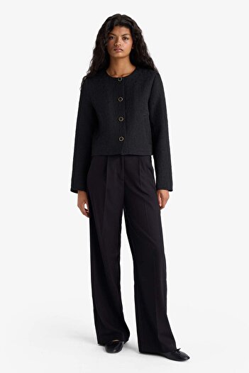 DeFacto Regular Fit Quilted Buttoned Jacket F9130Ax25Wn
