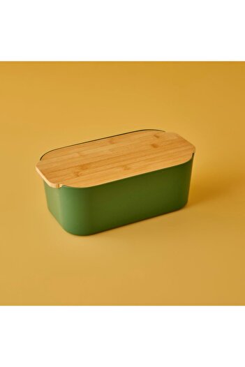 Bella Maison Breed 2in1 Bread Box with Cutting Board Khaki (33X18,5X12 cm)