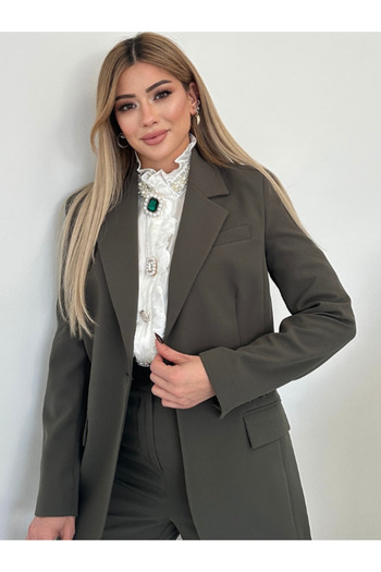 VUNTAL Women's Blazer Classic Double Suit