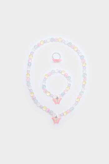 DeFacto Girl's Colorful Necklace Earring Bracelet Set F6888A8Ns
