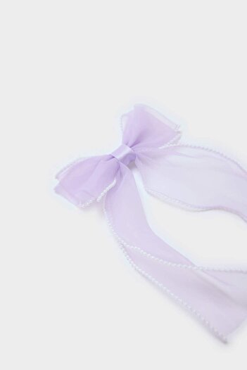 DeFacto Girl's Lilac Bow Snap Buckle F6861A8Ns