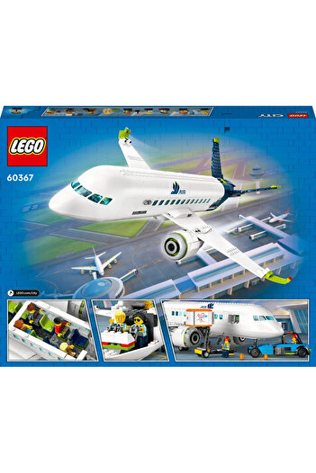 LEGO ® City Yolcu Uçağı 60367 - 7+ Yaratıcı Oyuncak Yapım Seti (913Parça)