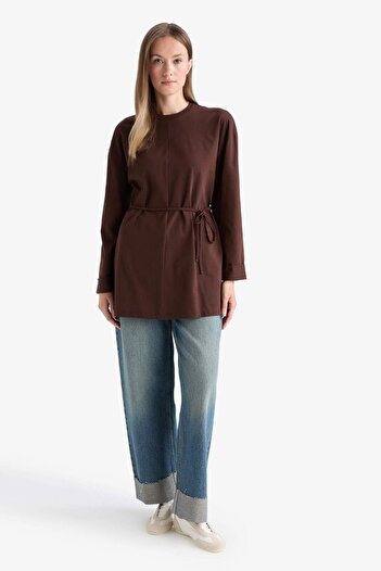 DeFacto Loose Fit Crew Neck Long Sleeve Tunic F4850Ax25Au