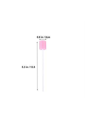 fulina Healifty 100Pcs Oral Swabs Disposable Mouth Swabs Sponge- Tooth Cleaning Sponge Swab for Oral Care,
