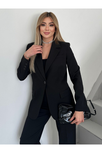 VUNTAL Women's Blazer Classic Double Suit