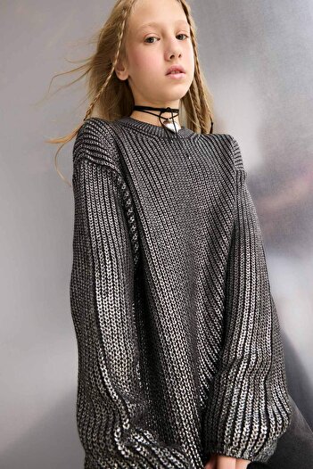 DeFacto Girls' Crew Neck Sweater F2615A825Au