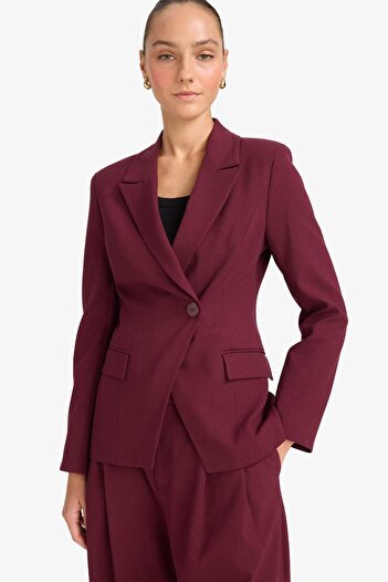 DeFacto Fitted Buttoned Blazer Jacket F7441Ax25Au
