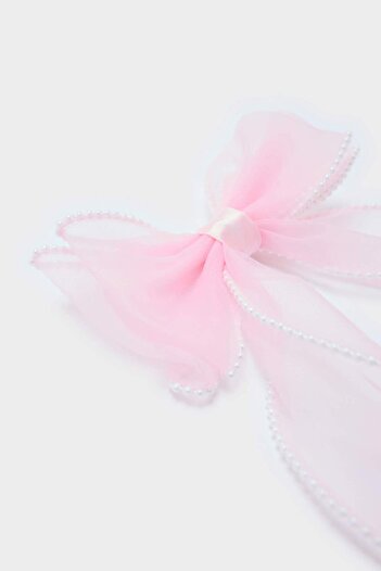 DeFacto Girl's Pink Bow Snap Buckle F6861A8Ns