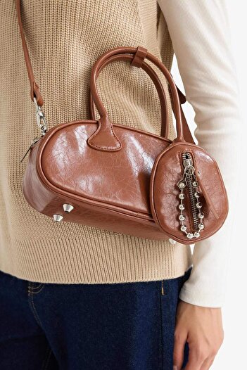 DeFacto Women's Faux Leather Crossbody Bag F1571Axns