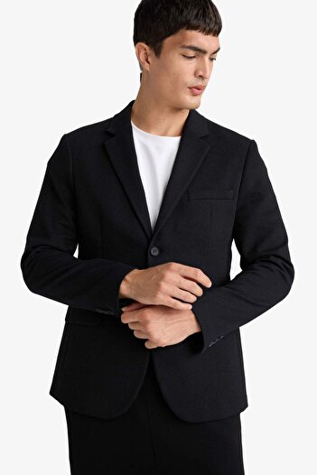 DeFacto Slim Fit Dar Kesim Blazer Ceket F7690AX25AU