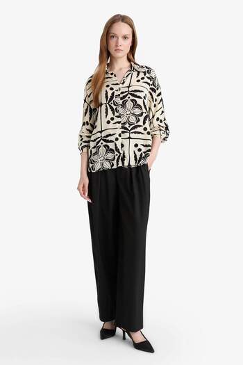 DeFacto Barrel Fit Pleated Pocket Trousers F8723Ax25Au